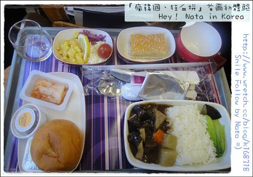 【旅遊】20120331~20120404『瘋韓國、狂血拼』首爾初體驗＊首爾，掰掰囉之泰航飛機餐！(回程)
