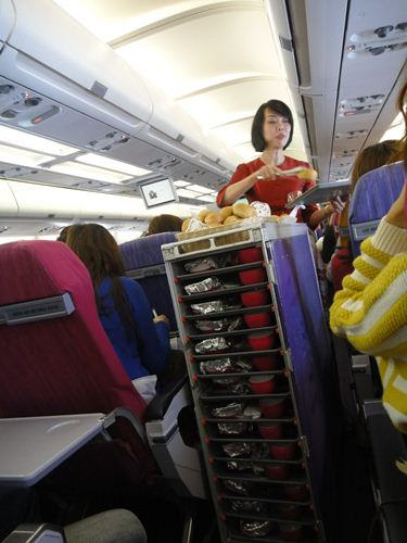 【旅遊】20120331~20120404『瘋韓國、狂血拼』首爾初體驗＊泰國航空‧飛機餐(去程)