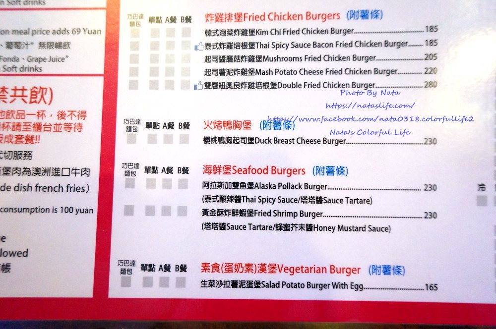 【美食♔台南東區】Angry Burger美式餐廳。「吃消夜好所在」C/P值頗高！漢堡口味多樣化，加購69元飲料無限暢飲哦～