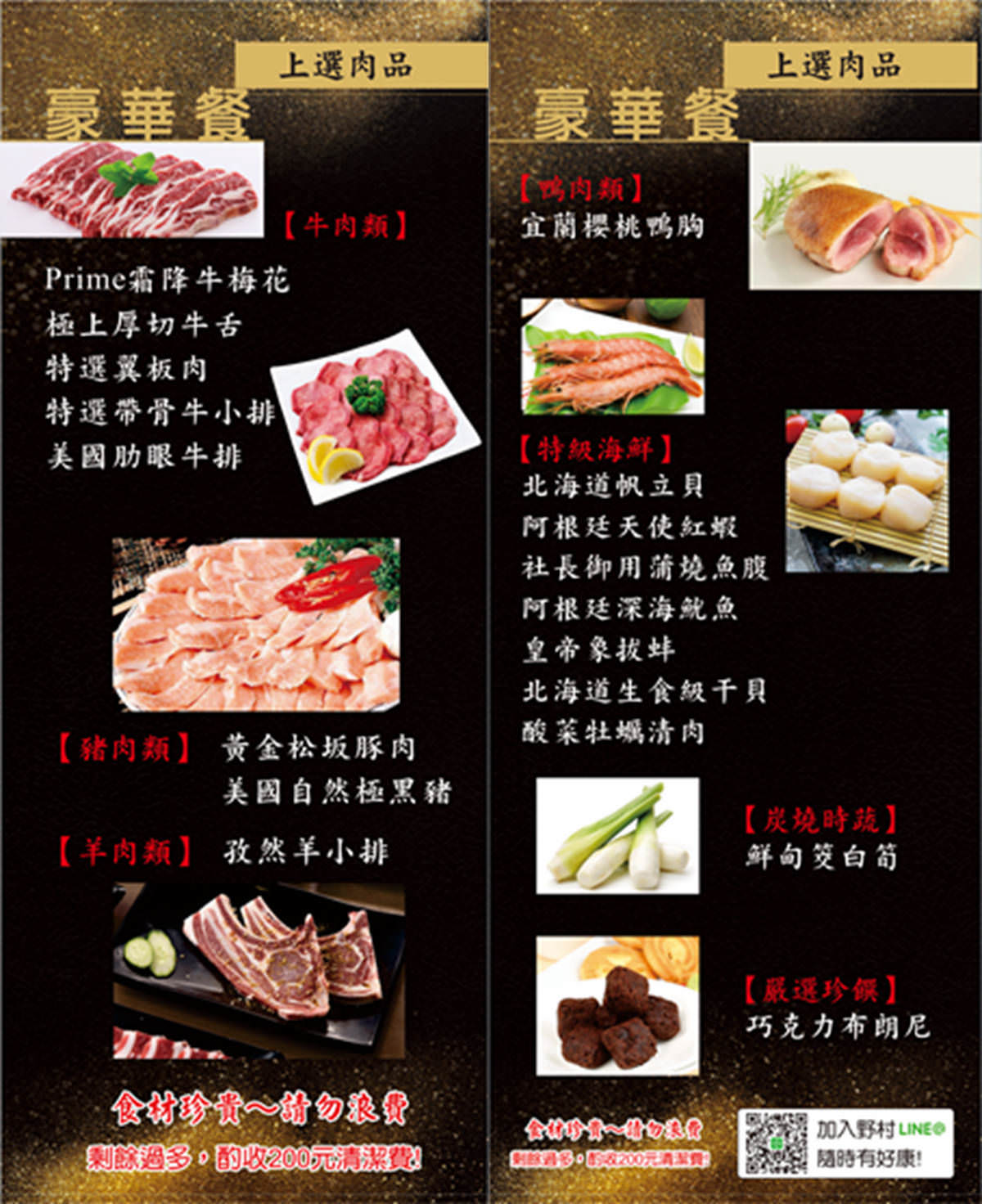 【美食♔台南永康區燒烤】野村燒肉(台南永大店)。吃到飽還分價錢？使用原肉，挑嘴得你絕對會讓你滿意